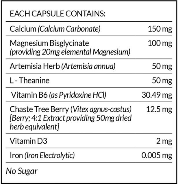 Zoie Health’s Cycle Calm (60 Capsules)