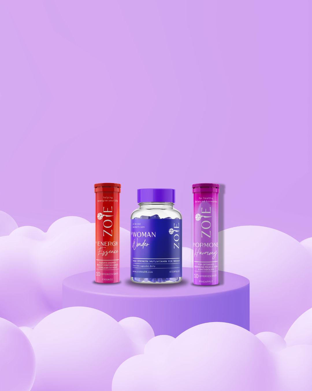 Zoie Health Mood and Energy Support Bundle: Effervescent Edition