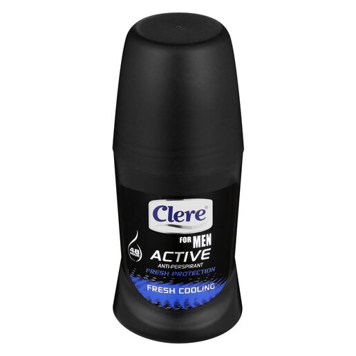 Clere Men Active Roll-On Deodorant Fresh Cool 50ml
