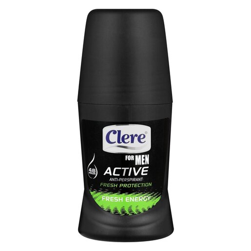 Clere Men Active Roll-On Deodorant Fresh Energy 50ml
