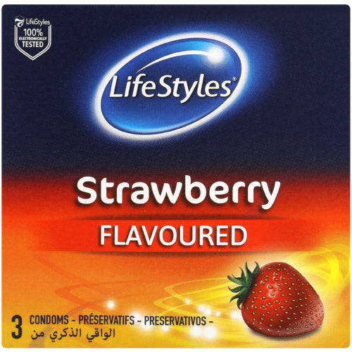 Condom Lifestyle Strawberry 3