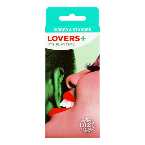 Condom Lovers Plus Ribbed & Studded 12