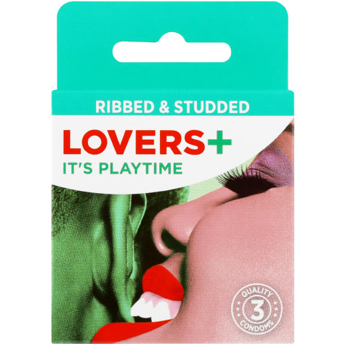 Condom Lovers Plus Ribbed & Studded 3