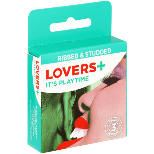 Condom Lovers Plus Ribbed & Studded 3