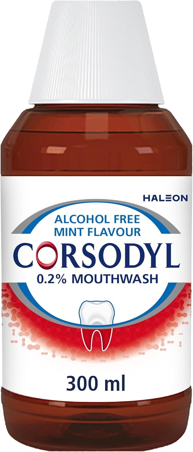 Corsodyl Alcohol Free Mint Mouth Wash 300ml