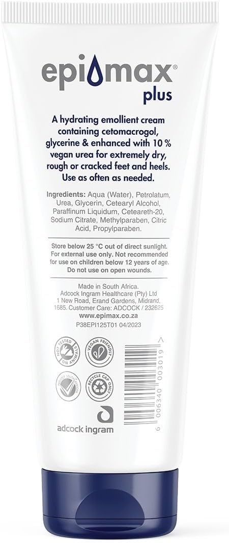 Epi-Max Plus Foot Cream Tube 125ml