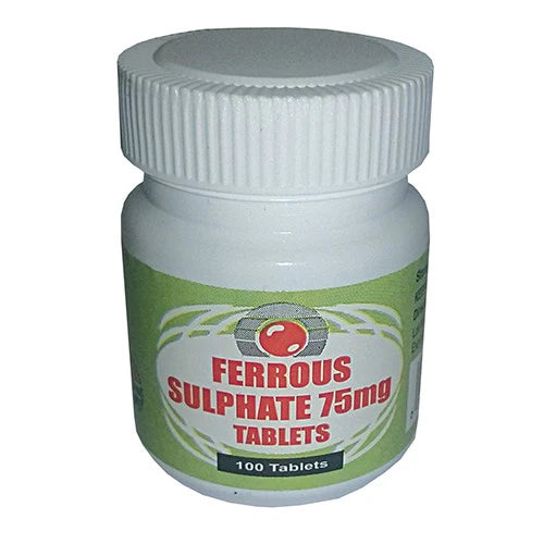 Ferrous Sulphate 75mg 100 Tabs Portfolio