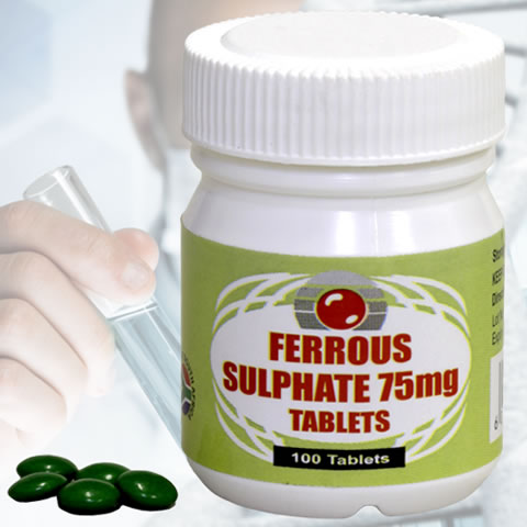 Ferrous Sulphate 75mg 100 Tabs Portfolio