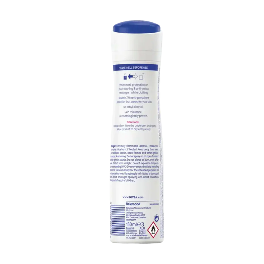 Nivea Deodorant Aerosol Black & White Female 150ml