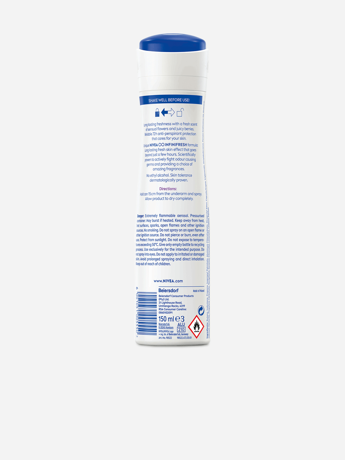 Nivea Deodorant Aerosol Fresh Sensation 150ml
