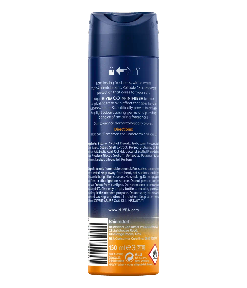 Nivea Deodorant Men Fresh Musk Aerosol 150ml