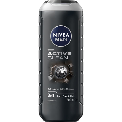 Nivea Men Shower Gel Active Clean 500ml