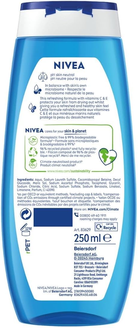 Nivea Shower Gel Love Splash 250ml