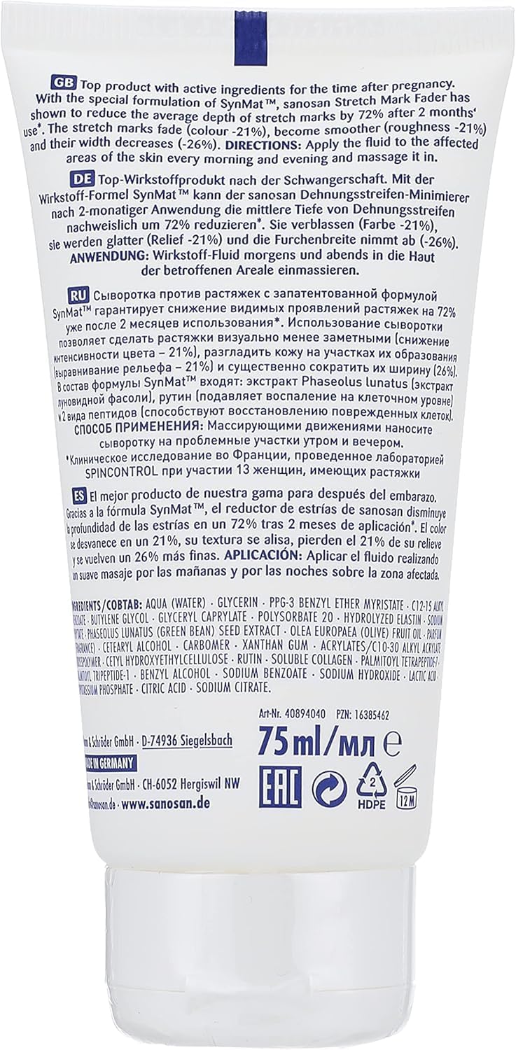 Sanosan Mama Stretch Mark Fader 75ml