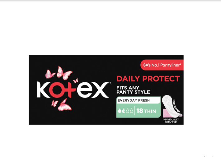 Kotex Pantiliners Slim Unscented 18's