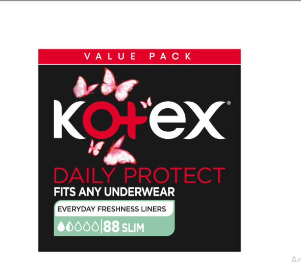 Kotex Pantiliners Slim Unscented 88's