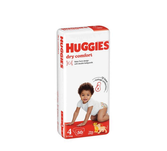 Huggies Dry Comfort Size 4 Maxi 50pk