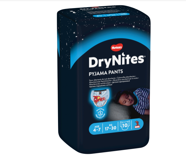 Huggies Drynites Boy Size 4-7 10pk