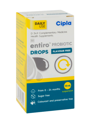 Cipla Entiro Probiotic Drops 10ml