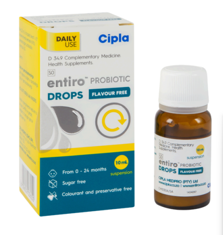 Cipla Entiro Probiotic Drops 10ml