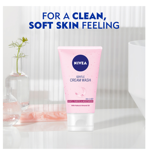 Nivea Visage Daily Essentials Gentle Cleansing Cream Wash For Dry; Sensitive Skin 150ml