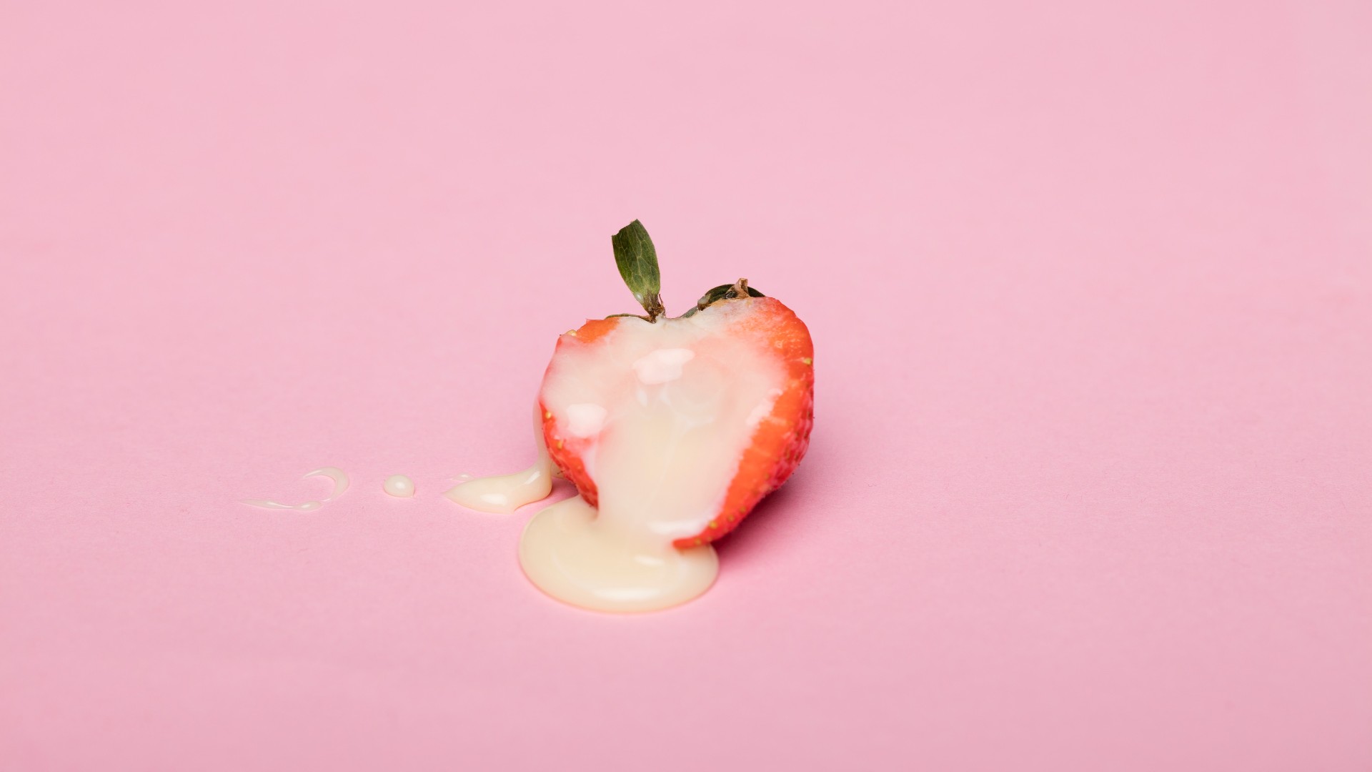 strawberry depicting female orgasm