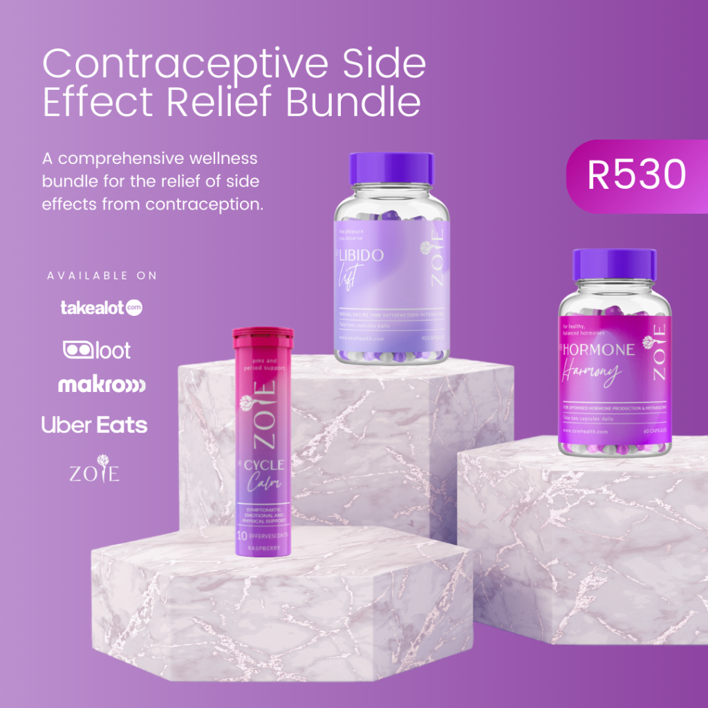 Contraceptive side effect relief bundle