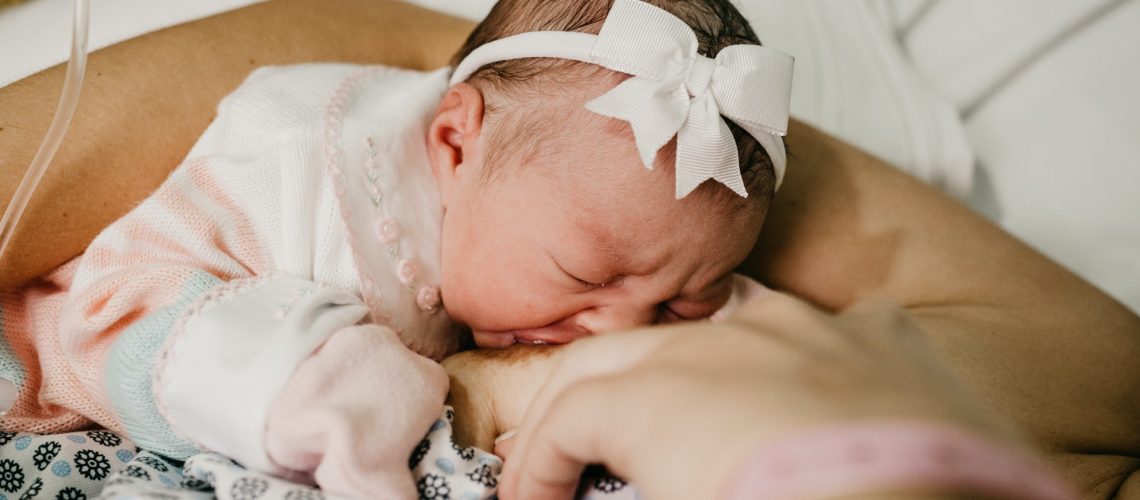 baby breastfeeding